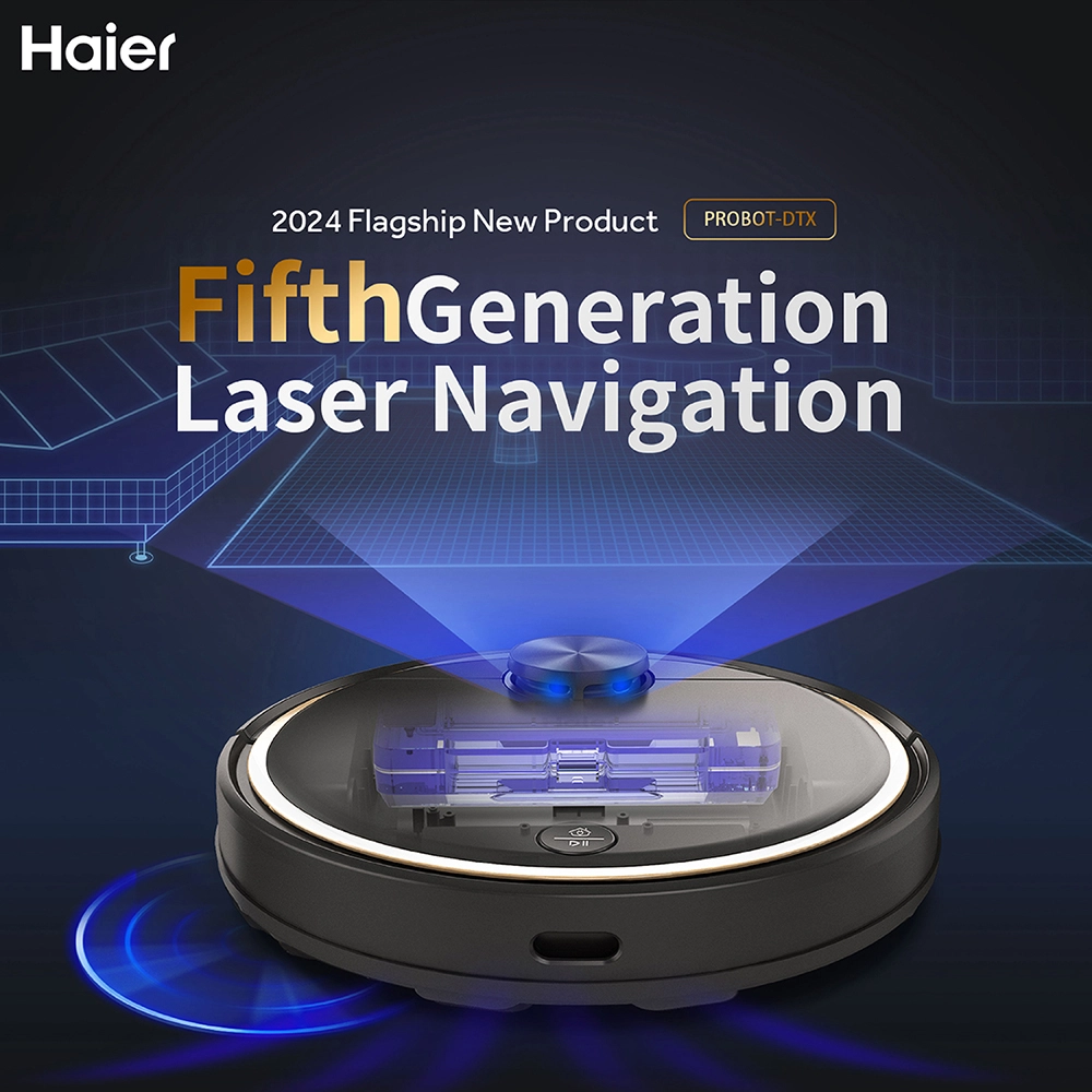 Haier 2-in1 Smart Laser Navigation Robot with Maps PROBOT - DTX 